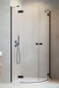 Radaway Essenza Black Pdd kabina 80x80cm szkło przejrzyste 1385002-54-01L/1385002-54-01R